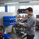 Heavy Duty Louvre Panel Kit with 6 Removable Pick Bins for Storage