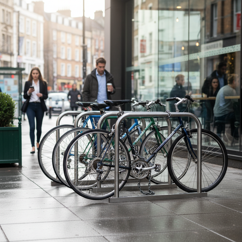 Premium Heavy Duty Cycle Rack - Stainless Steel, Double-Sided Storage