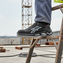 Premium Comfortable Safety Shoe with Shock Absorbing Heel and Durable Water-Repellent Nubuck Leather Upper