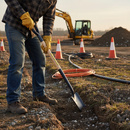Premium Heavy Duty Cable Layer Shovel with Forged Steel Head and Multiple Handle Options for Efficient Trenching