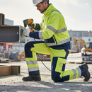 Premium Hi-Vis Yellow/Navy Blue Trousers - Durable, Lightweight, EN ISO 20471 Certified for Enhanced Visibility