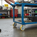 200mm Heavy Duty Swivel Plate Castor with Polyurethane Wheels