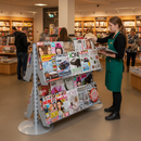 Premium Standard Bay & Magazine Shelves Merchandising System for Retail Display with Clear PETG Material and Flexible Configurations