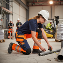 Premium Hi-Vis Women's Trousers with 4-Way Stretch, Holster Pockets, and Segmented Reflectors for Ultimate Comfort and Visibility