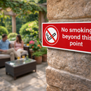 No Smoking Beyond This Point Signs – 1mm Rigid Plastic – Indoor/Outdoor Use