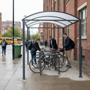 Premium Bike Shelter Extension Kit with Roof Panels and Adjustable Footplates for Enhanced Cycle Storage