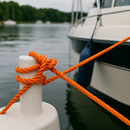 8mm Orange Polypropylene Rope 3 Strand - 220m Weatherproof Coil