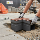 Premium PVC Threshold Drain Corner Connector with Heavy Duty Corten Steel Grating for Right-Angled Installation