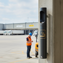 Professional Wall or Post Mounted Cigarette Ashtray Bollard for Easy Installation with Security Features