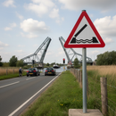 Premium Opening Bridge Ahead Sign Post Mount - 600mm to 1500mm Sizes for Safety Warning on Swing Bridges