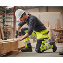 Premium Hi-Vis Yellow/Dark Navy Trousers with Kneepad Pockets