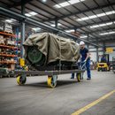 160mm Heavy Duty Fixed Plate Castor with Polyurethane Tyre