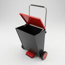 Powdered Absorbent Dispensing Cart with Adjustable Handle (view 2)