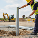 Premium 1500mm RSJ Galvanised Steel Barrier Post for Soft Surface Installation - High-Quality Professional Grade for Industrial and Commercial Appl...