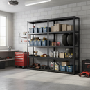 Heavy Duty Metal Garage Shelving - 1800mm High - 90/130kg Capacity