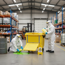 Heavy Duty Chemical Spill Kit with 600L Capacity and Wheeled Bin