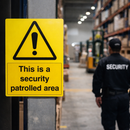 Security Patrolled Area Sign – Commercial Use