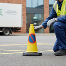 Premium One Piece Round No Waiting Cone - Durable, Recyclable, 2.2kg, Space-Efficient Design for Events and Parking