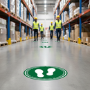 Premium Multilingual Indoor Social Distance Floor Signs - Slip-Resistant, Durable, Self-Adhesive Stickers for High Foot Traffic Areas