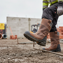 Premium Heavy Duty Rigger Safety Boot with Shock Absorption and Slip-Resistant Sole for Maximum Comfort and Safety
