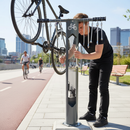 Premium Public Bike Repair Stand with Essential Tools for Cyclists Maintenance - High-Quality Professional Grade for Industrial and Commercial Appl...