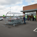 Premium Shopping Trolley Shelters with Galvanized Aluminium Frame and Polycarbonate Roof for Supermarket and Car Park Organization