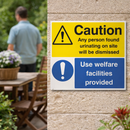 Caution Sign – 600mm x 450mm – Rigid Plastic – Indoor/Outdoor Use