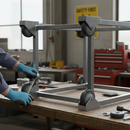 50mm Heavy Duty Swivel Bolt Hole Castor - Anti-Static Grey