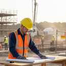 Premium Vented Safety Helmet with Mid Peak and Wheel Ratchet - Yellow