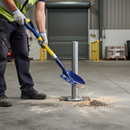 Premium Compact Round Mouth Micro Shovel - Lightweight Fiberglass Handle for Tight Spaces