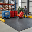 Premium Interlocking Tuff Base Tiles for Fuel and Chemical Spill Containment (200x350cm) (Pack of 28)