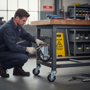 200mm Premium Swivel Plate Castor with Ball Bearings and High Load Capacity