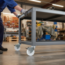 75mm Heavy Duty Braked Swivel Bolt Hole Castor with White Wheel