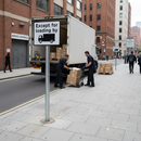 Premium Post Mounted Sign for Loading Areas - Dia 620.1 R2/RA2 with Clear Prohibition Indicators