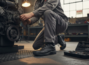 Premium Composite Shoe S1P with 200 Joule Toe Cap, Shock Absorber Heel, and Slip Resistant Oil Resistant Sole