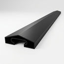 1.83m Black Capping Rail (view 2)