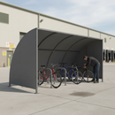 Premium Heavy Duty Cycle Shelter with Galvanised Roof and Cycle Stands, Ideal for Schools and Commercial Use