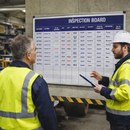 Magnetic Dry Wipe Board – 1200mm x 1500mm – Aluminium Frame – Workplace Scheduling