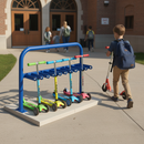 Premium Scooter Racks for Schools - Heavy Duty Steel, Powder Coated, 10 or 20-Scooter Capacity