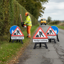 Professional Hedge Cutting Signage Package - Complete Kit with Road Safety Signs for Landscape Services
