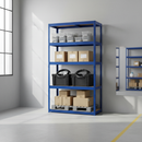 Premium Industrial Shelving - 2130mm High - 200/280kg Capacity - Blue