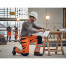 Premium Ventilated Hi-Vis Trousers with Holster Pockets and Reinforced Knee Protection