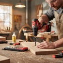 Professional 5 Piece Brad Point Drill Bit Set with Storage Case