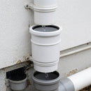 Single Downpipe Connector 68mm Arctic White
