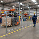 Premium Heavy Duty Pedestrian Guardrails with Visibility Gap - Available in 1m, 1.5m, or 2m Panels