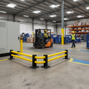 Premium Low-Level Barrier Corner Kit - Customizable Beam Lengths for Safety and Protection
