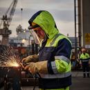 Premium Flame-Resistant Adjustable Hood for Winter Parka and Jacket with Helmet Compatibility