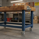 100mm Heavy Duty Braked Swivel Plate Castor with Grey Rubber Tyre