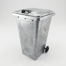 Galvanised Steel Wheelie Bin 240 Litre with Lid (view 2)