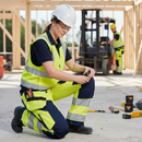 Premium High-Visibility Women's Work Trousers with Holster Pockets, Water Repellent and CORDURA Reinforcements